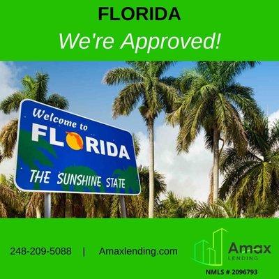 We're licensed in Florida!