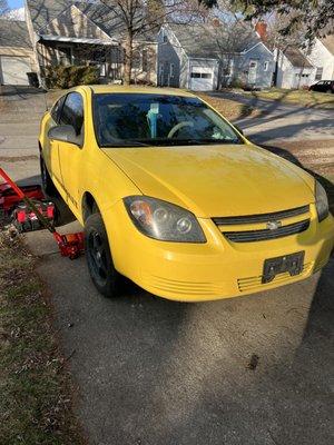 New front brake pads and tire plugged on this 2008 Cobalt