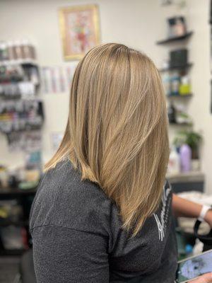 Highlights & Lowlights Brazilian Blowout Smoothing Treatment