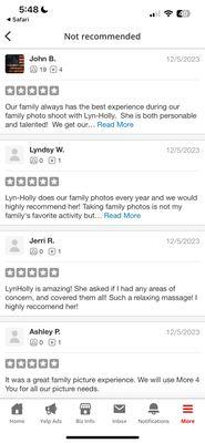 Thank you for your kind reviews! I love love my clients! Wish this feedback would show up on my yelp page