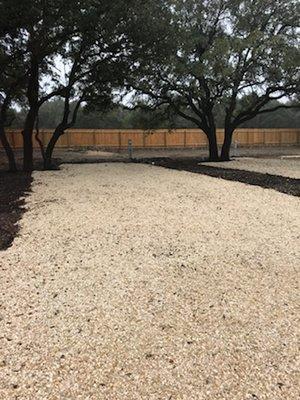 Typical RV lot at Riverside Oaks RV Ranch