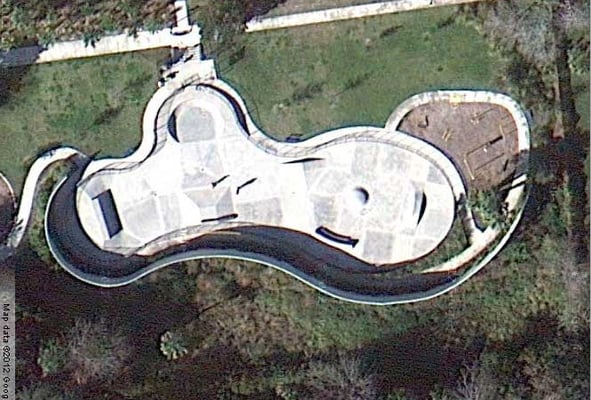 Aerial view of SkatePark