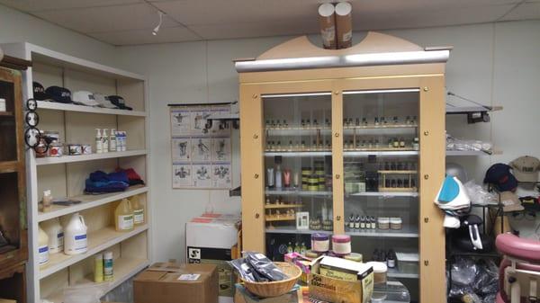 our in-house shop for Massage Supplies & Essential Oils and so much more