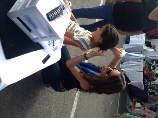 Students at the Hueneme Beach Festival 2013