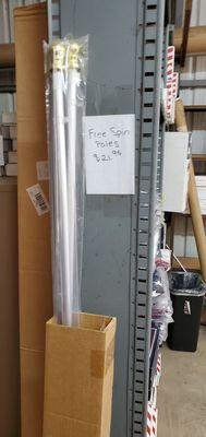 Always in Stock Free Spinning Flag Poles