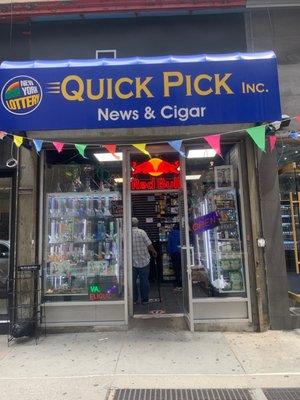 Quick pick smoke shop store front