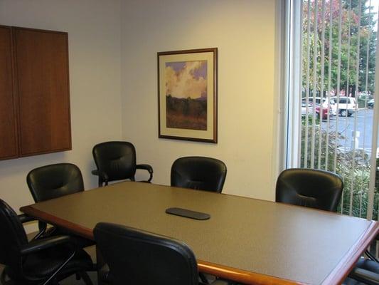 Conference Room- DSL Ready-Speaker Phone-Dry Erase Board
Sits 6-8 people