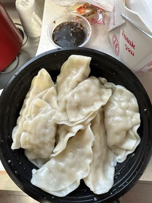 Dumplings w/ sauce