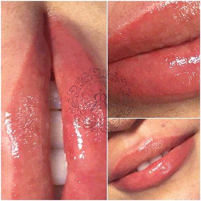 Permanent makeup lips