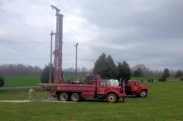 Drilling a farm well