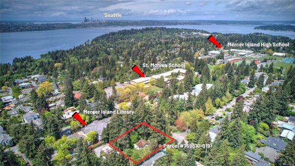 8817 SE 44th St | Mercer Island | 
 19,500+/- SqFt lot | 
 $1,789,000