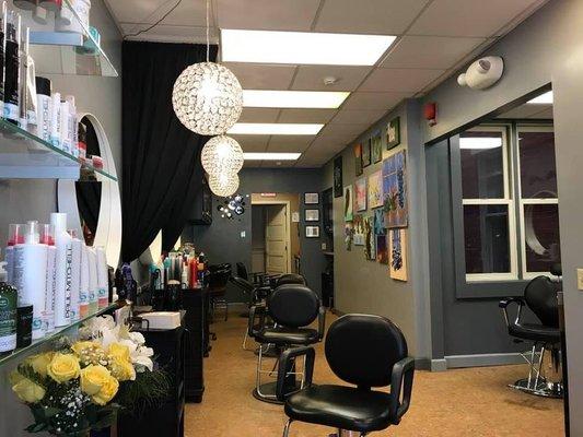 Updated salon interior