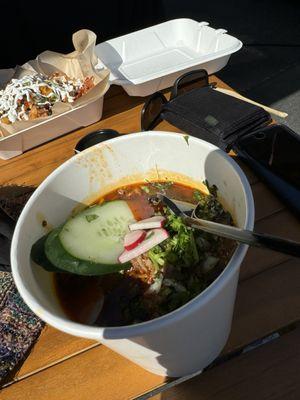 Birria ramen!!! So delicious and perfect textures!