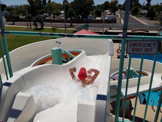 Slide at Aquatic Center