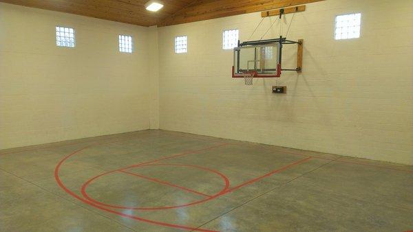 Indoor sports court in the clubhouse