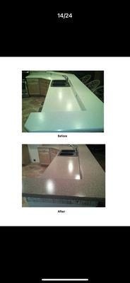 Countertop resurfaced