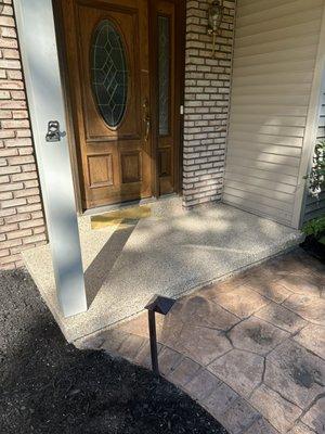 Front Porch Coated in Our Shock-Proof Coatings