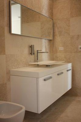 small bathroom space