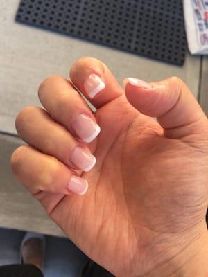 Fake nails, French tips