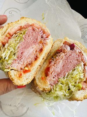 Italian sub. The classic. The best. But ask them not to toast the seeded roll. Much better not toasted.