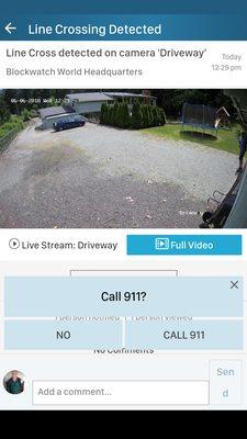 Call 911 right from our app to get fast police response