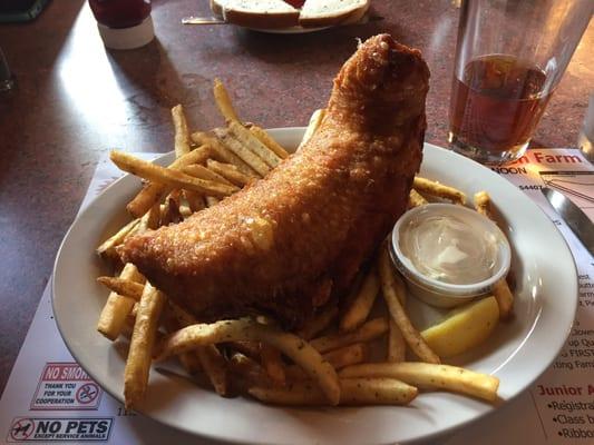 Fried walleye