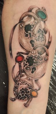 Lock and key tattoo