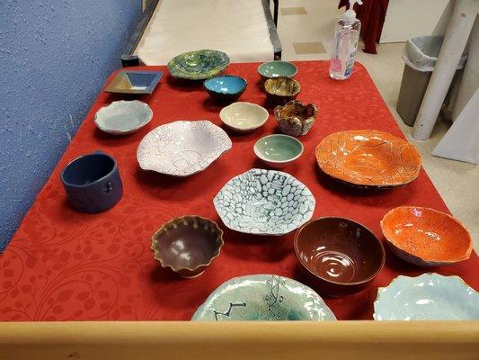 Some options for the Milwaukee Empty Bowls fundraiser.