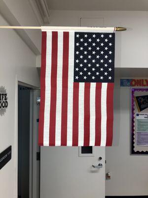 Classroom flag.