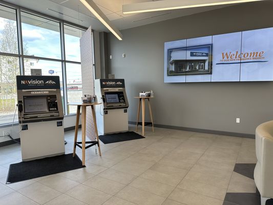 Fairbanks Branch, AK. Lobby - Live Teller Connect Machines.