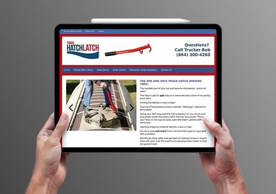 Website Design for the Truck Hatch Latch Tool