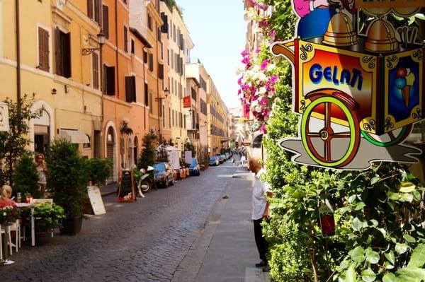 A typical cobble stone road. Trastevere, Italy (Southern Exposure Journey)