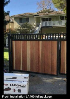 Fresh install LA400 automatic gate opener