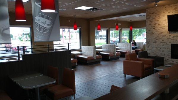 Just half of the dining room at Timmy's