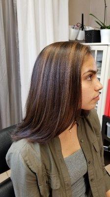 Subtle balyage highlights