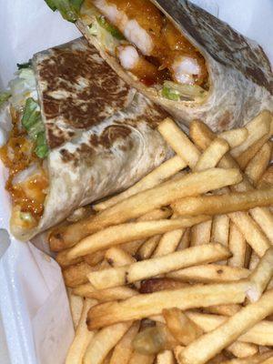 Buffalo Shrimp wrap