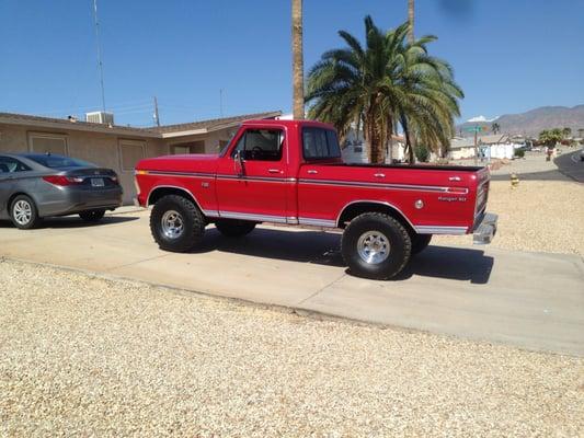 Ford F-100 with TBI Conversion and Full restoration.