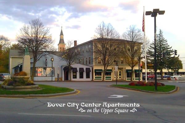 Central Avenue view of Dover City Center Apartments on the Upper Square