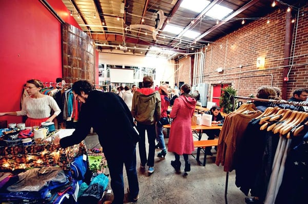 The Patchwork Market takes over Fullsteam once a month [photo credit of facebook page].