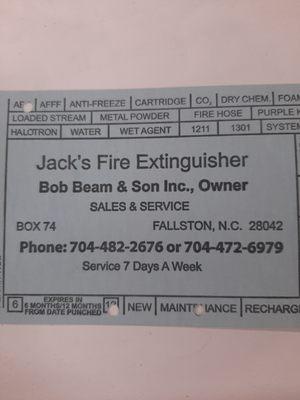 Jack's Fire Extinguisher