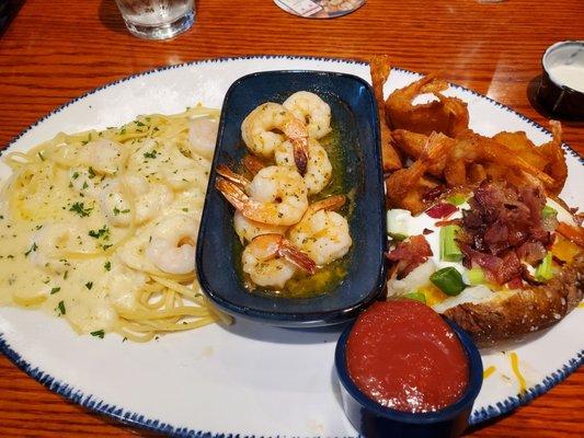 Lots of food. We took about half home to enjoy another day.  But the seafood really is best enjoyed fresh.