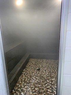 Newly remodeled STEAM ROOMS!  Separate men and women's located within the locker room area.