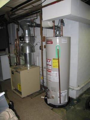 New boiler and hot water heater