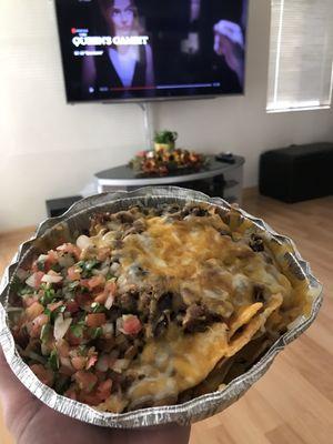 Carne asada nachos