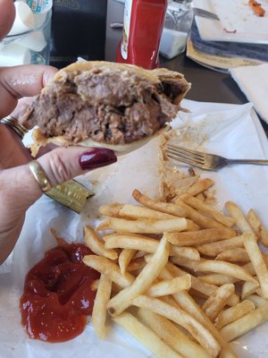 Roast Beef Wrap.....wow...this was full of flavor!! Highly recommend!!