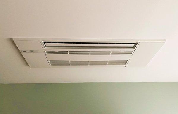 Mitsubishi Ceiling cassette install by Modern Energy