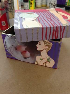 Handmade collage box from Jewelry+Box Class