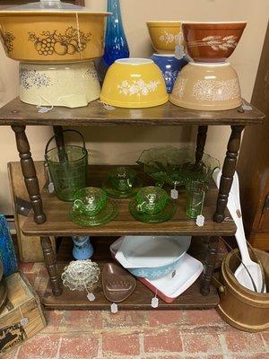 Pyrex, Uranium Glass and many other collectibles