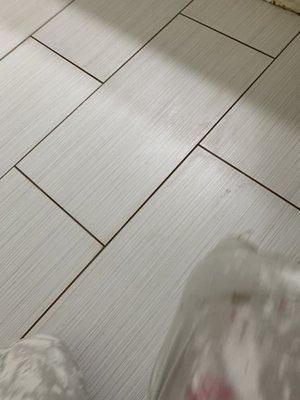 Our bathroom tile project