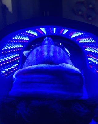 LED is the best treatment for collagen stimulation, acne management, reduction of inflammation  and much more.